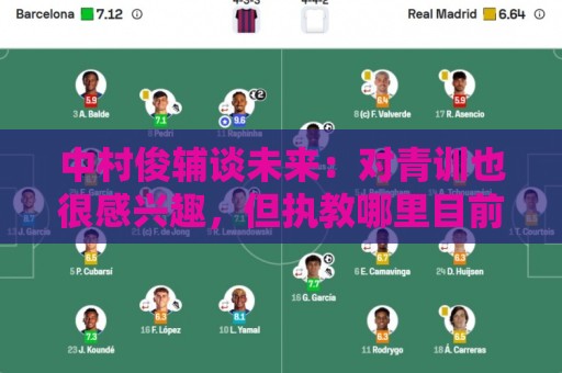 中村俊辅谈未来:对青训也很感兴趣,但执教哪里目前还没有定论 中村俊辅谈未来:对青训也很感兴趣,但执教哪里目前还没有定论